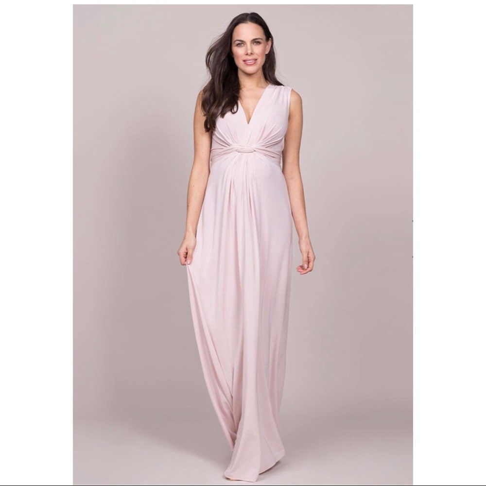 Seraphine Blush Draped Maternity Gown